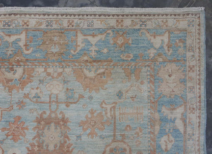 Afghan Turkaman weave, 18th century Oushak inspired 209x144cm | Rug# 26200