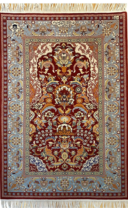 Hand-knotted Turkish Rug-Hereke 230x150cm | Rug# 26207