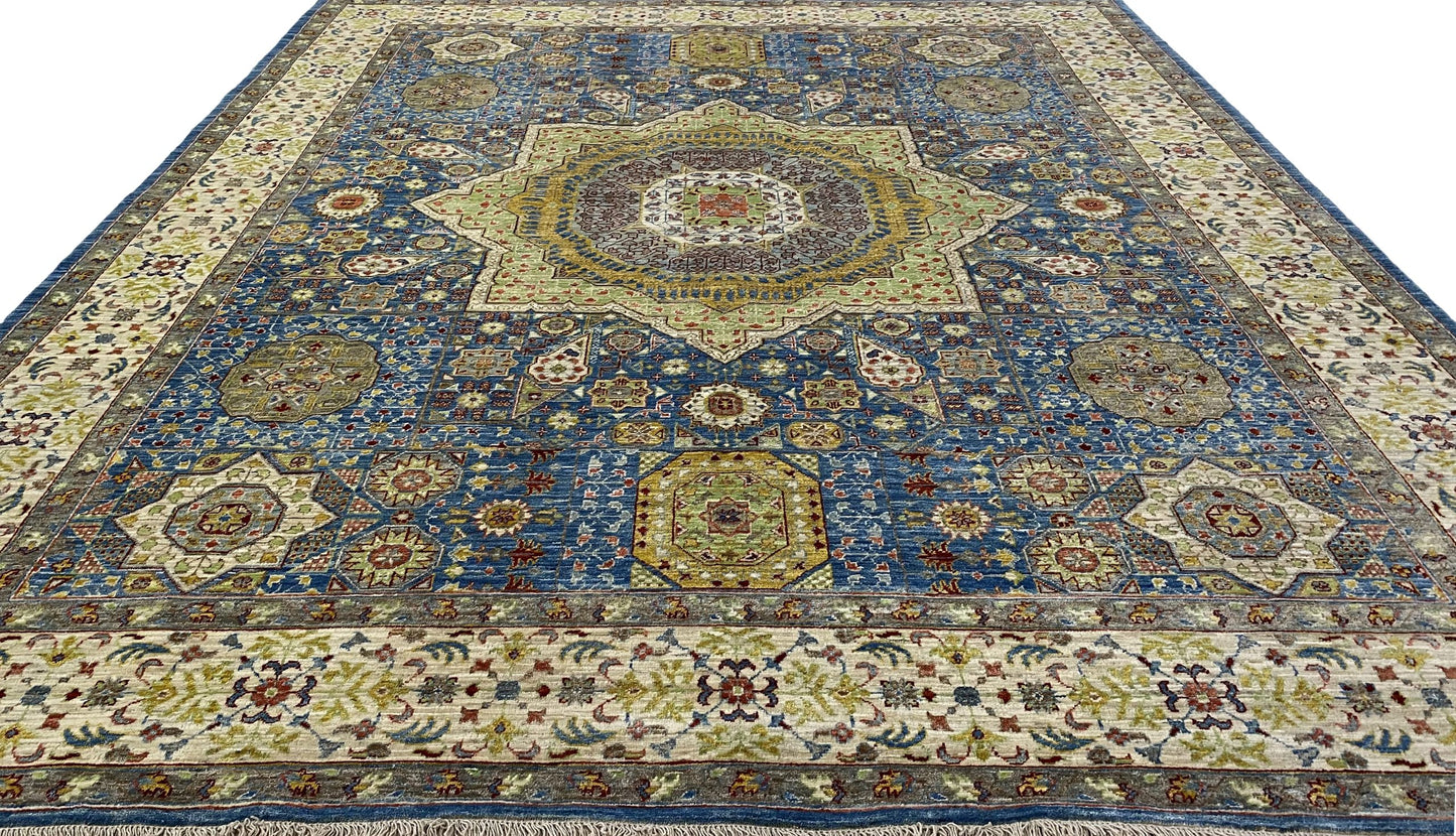 Afghan Turkmen weave rug, 15th c  Mamluk-Inspired, 302x248 cm | Rug# 26240