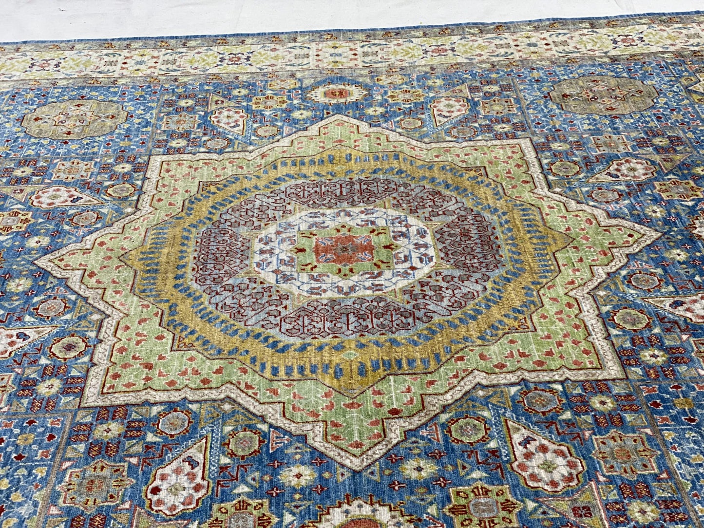 Afghan Turkmen weave rug, 15th c  Mamluk-Inspired, 302x248 cm | Rug# 26240