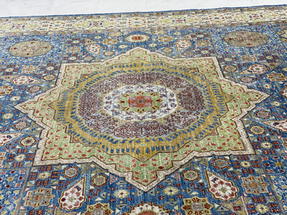 Afghan Turkmen weave rug, 15th c  Mamluk-Inspired, 302x248 cm | Rug# 26240