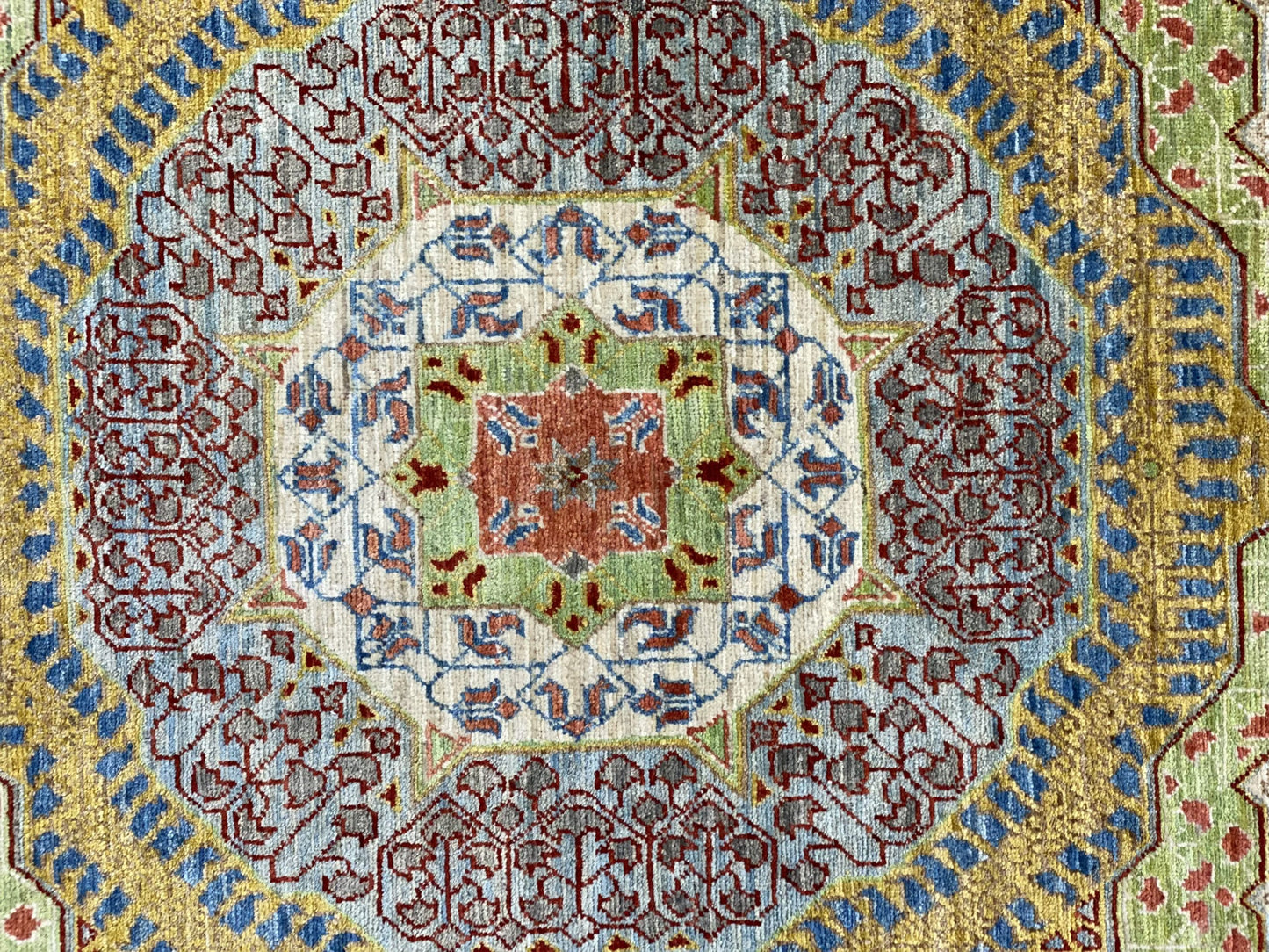Afghan Turkmen weave rug, 15th c  Mamluk-Inspired, 302x248 cm | Rug# 26240