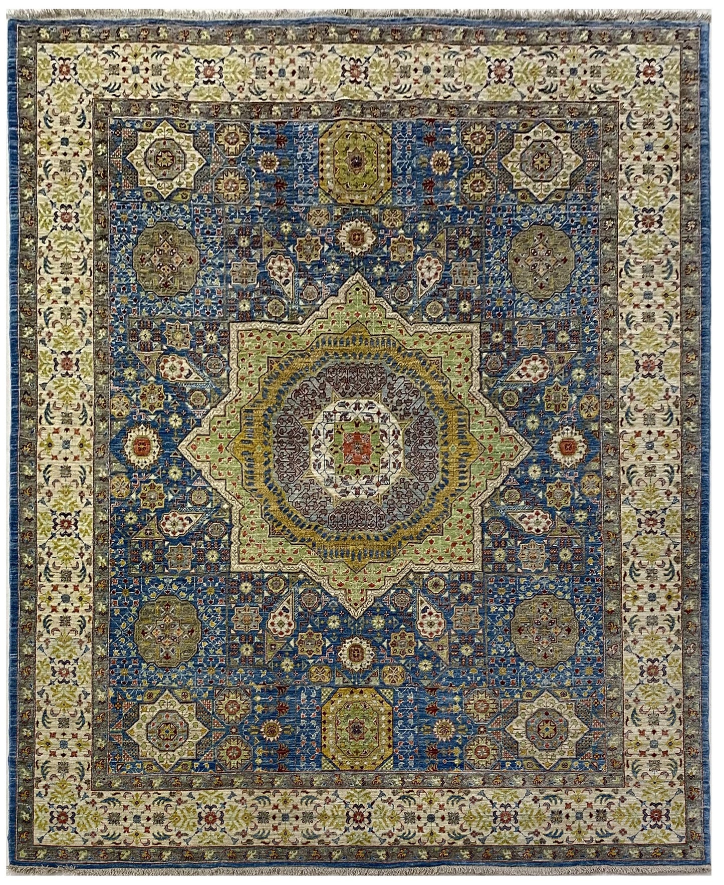 Afghan Turkmen weave rug, 15th c  Mamluk-Inspired, 302x248 cm | Rug# 26240