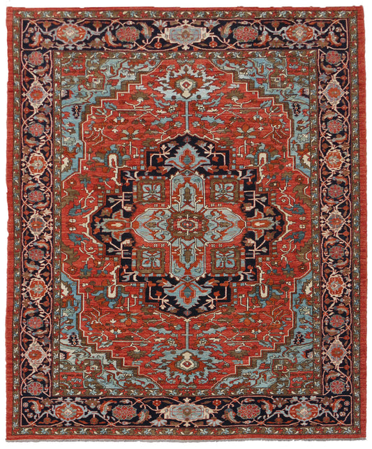 Afghan Turkaman weave, 19th century Heriz design  308x238cm | Rug# 26244