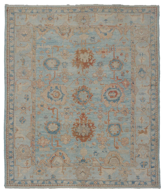 Afghan Turkaman Oushak 307x247cm | Rug# 26245