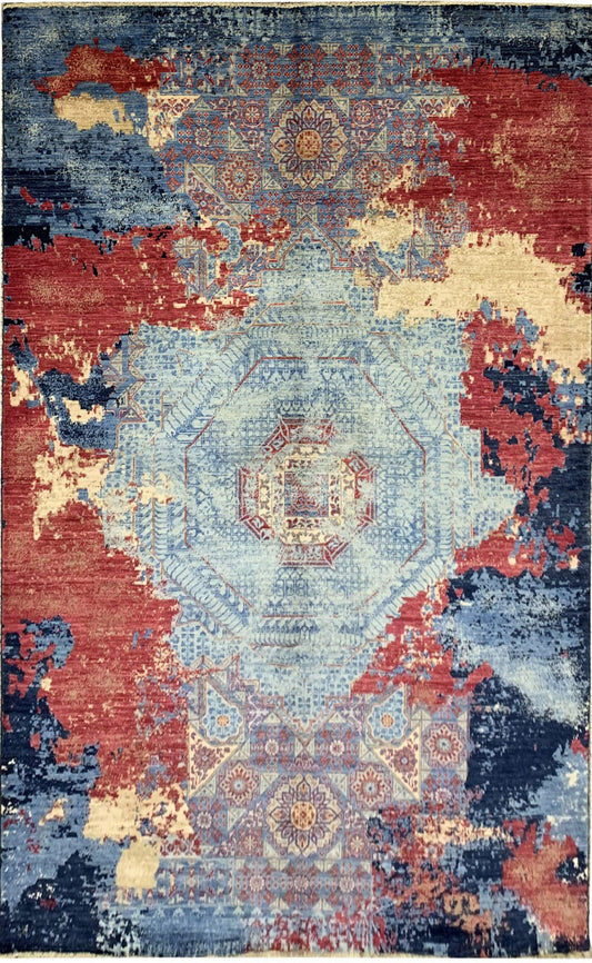 Transitional Mamluk Designer-Rug 288x196cm | Rug# 26285