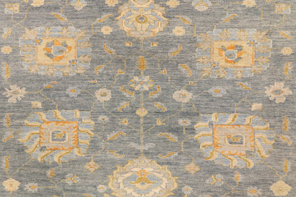 Afghan Turkaman weave, 17th century Oushak design 296x253cm | Rug# 26291