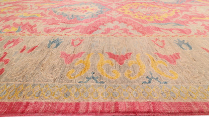Oushak designer rug 298x249cm | Rug# 26293