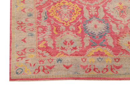Oushak designer rug 298x249cm | Rug# 26293