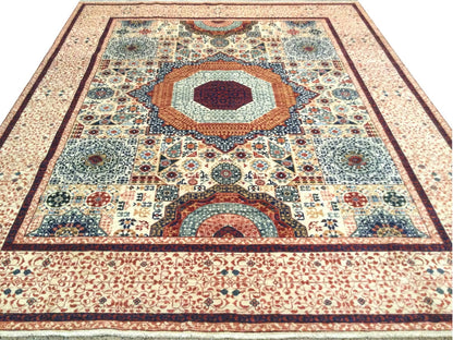 Afghan Turkaman Weave, Mamluk design 293x241cm | Rug# 26307