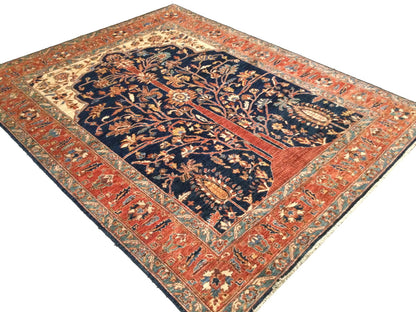 Mohtasham Kashan Design 234x186cm | Rug# 26313