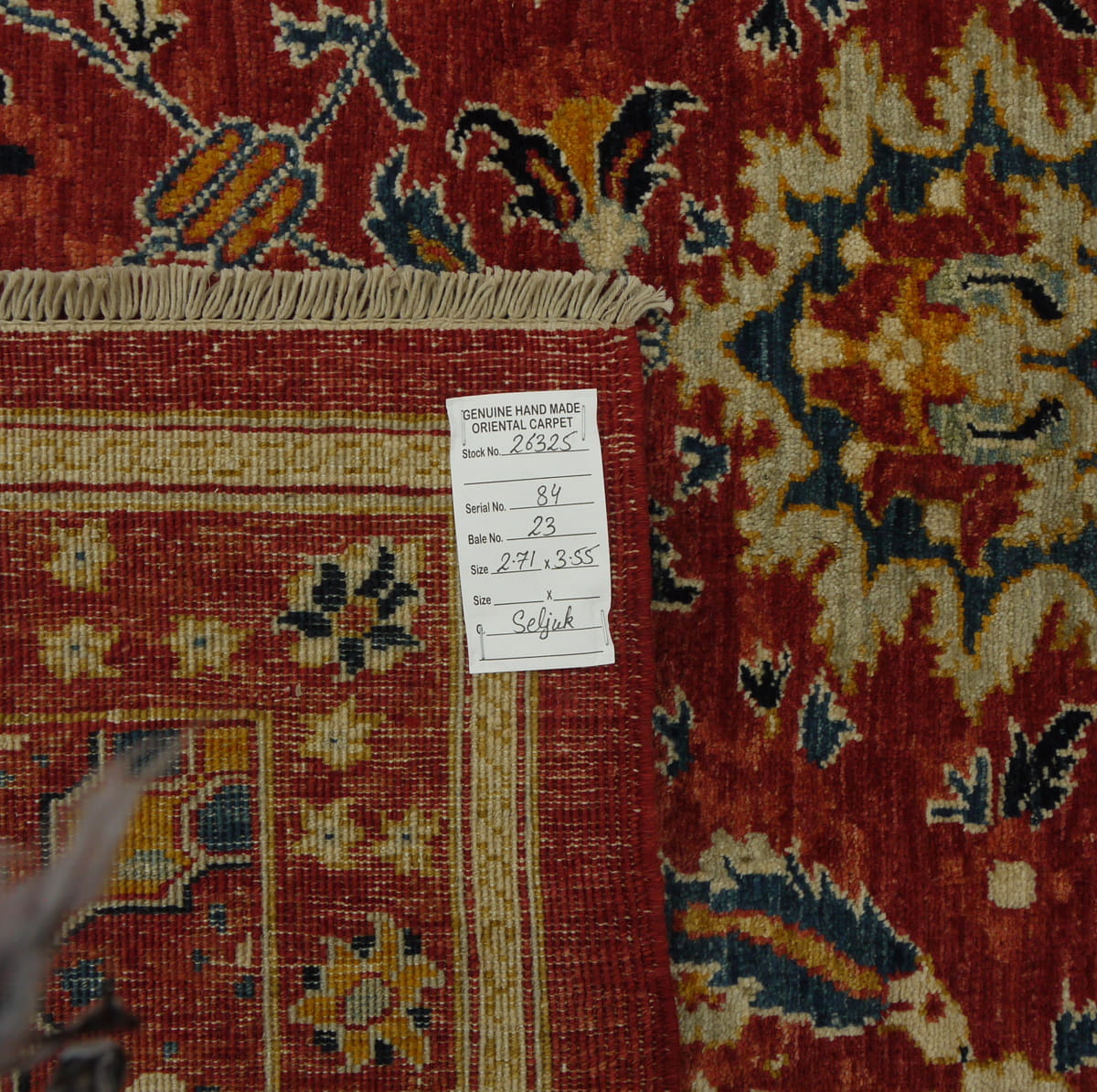 Afghan Turkaman Weave, 18th Century Tabriz inspired 371x255cm | Rug# 26325