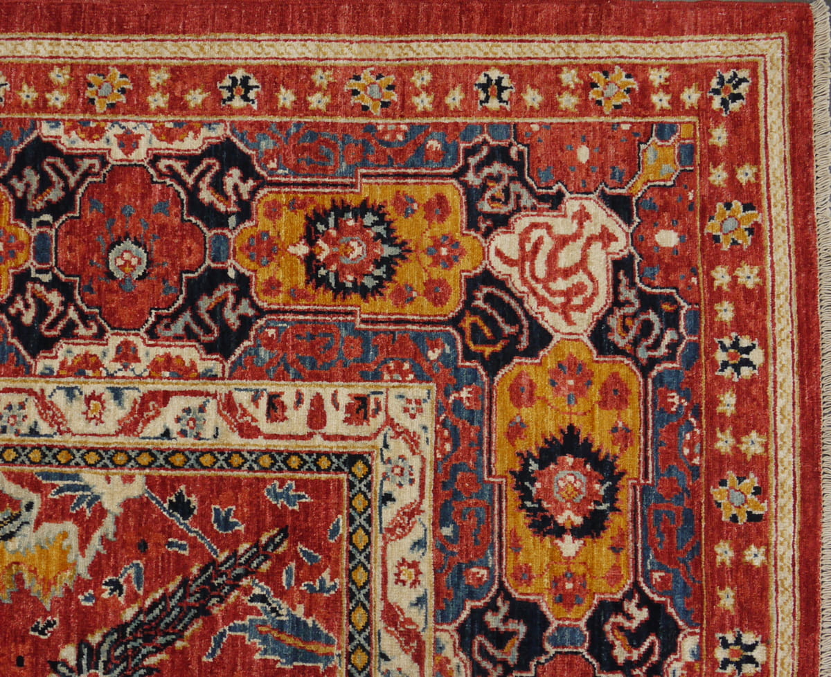 Afghan Turkaman Weave, 18th Century Tabriz inspired 371x255cm | Rug# 26325