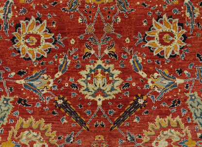 Afghan Turkaman Weave, 18th Century Tabriz inspired 371x255cm | Rug# 26325