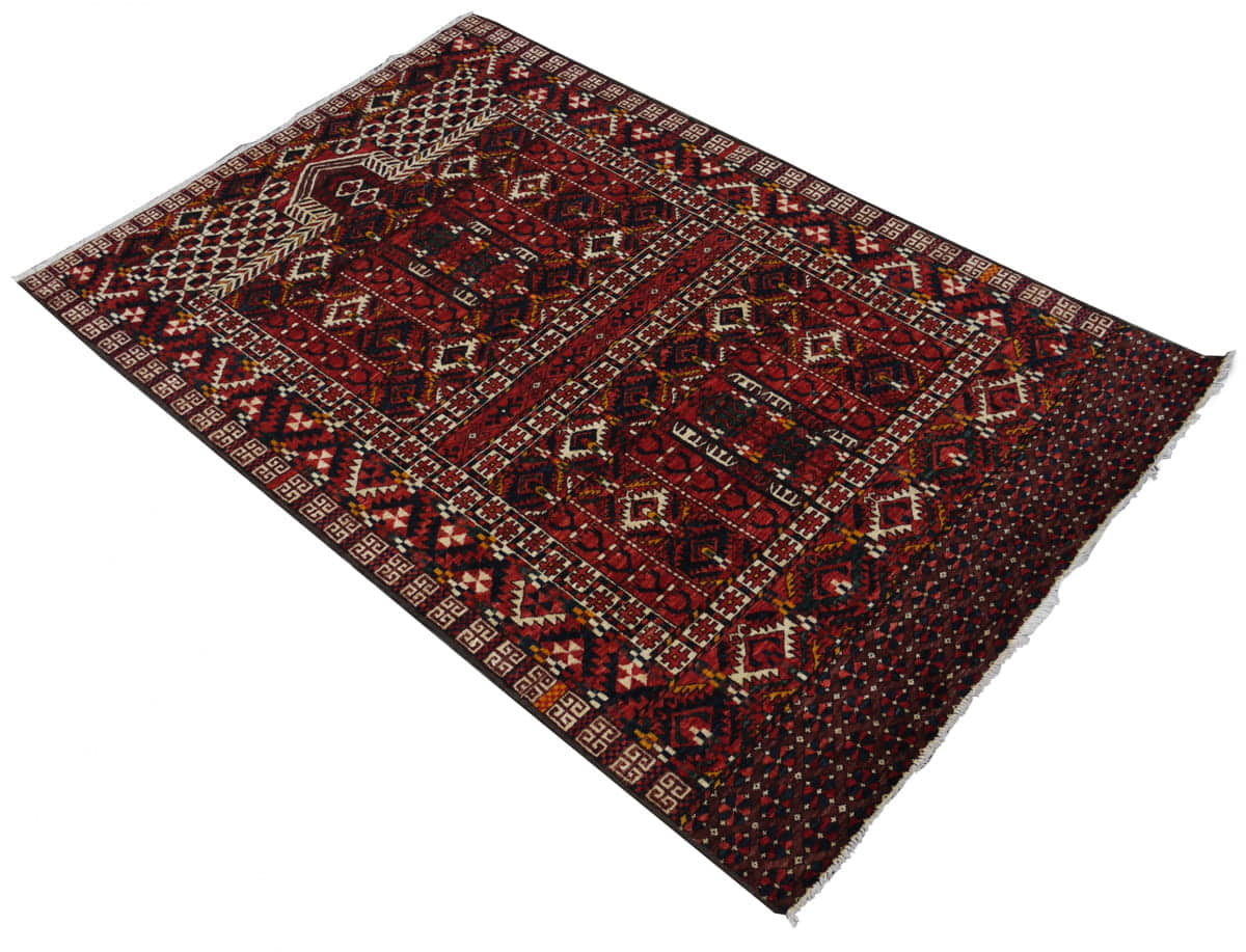 Hatchli Rug Hatchli Turkaman 186x121cm | Rug# 26352