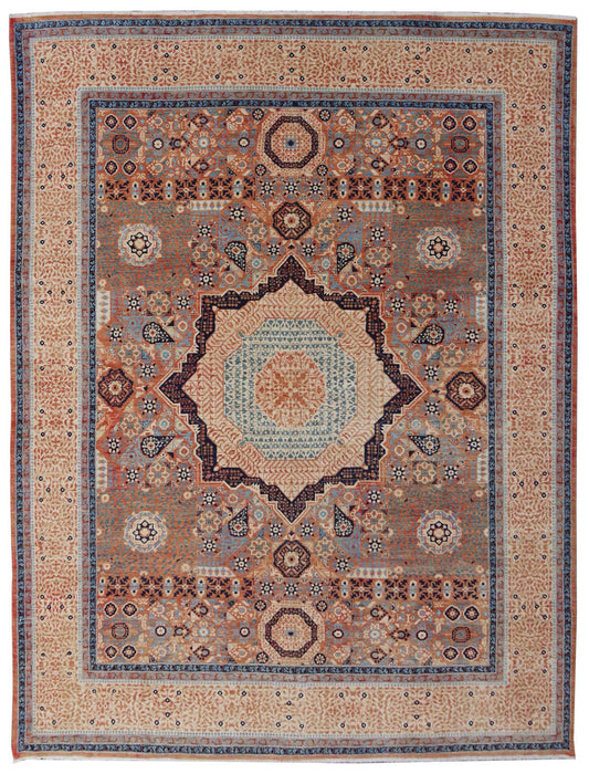 Superfine Mamluk Design-Carpet 355x270cm | Rug# 26428