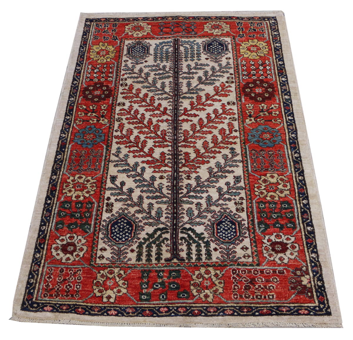 Afghan Turkaman Caucasian-Garden 150x92cm | Rug# 26462