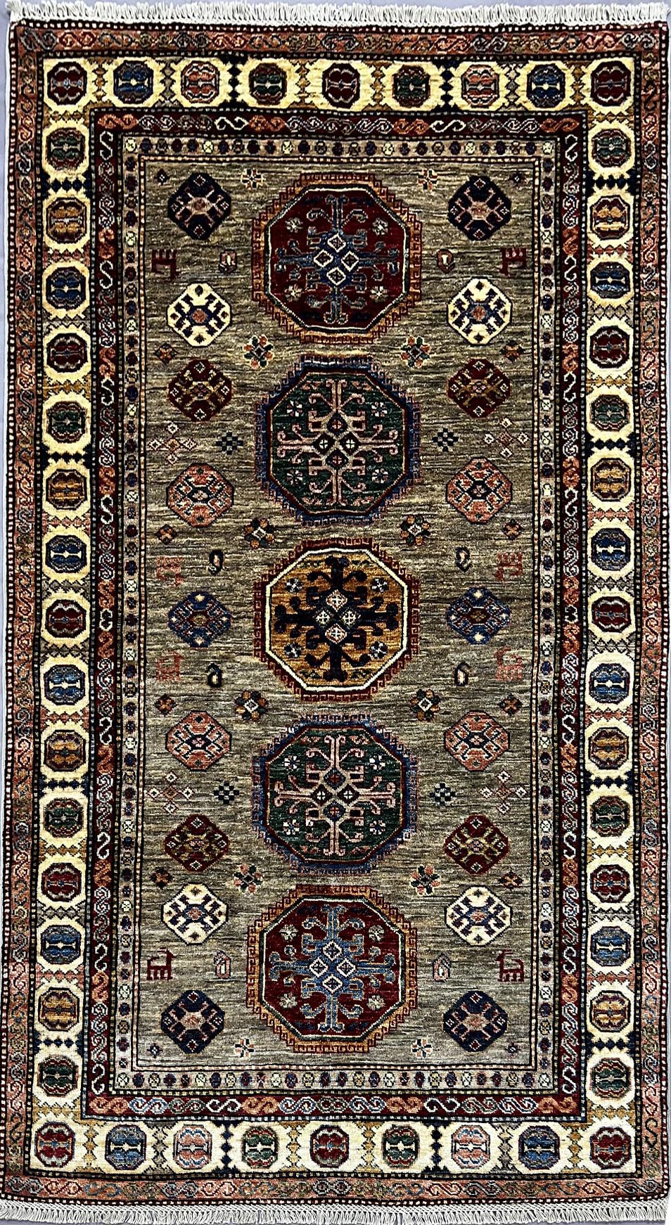 Afghan Chechen Weave 196x127cm | Rug# 26484