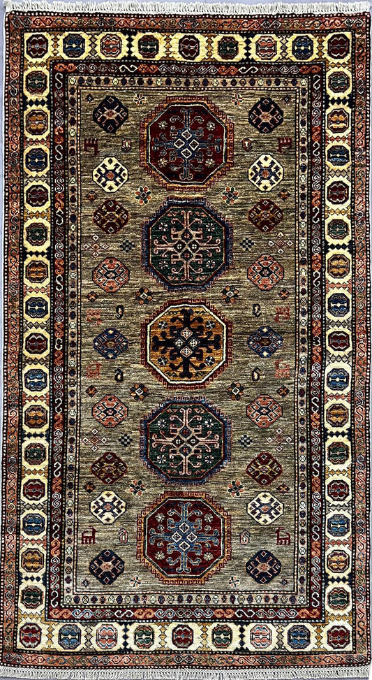 Afghan Chechen Weave 196x127cm | Rug# 26484