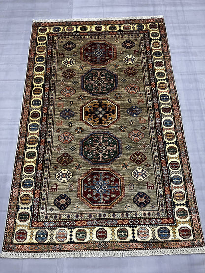 Afghan Chechen Weave 196x127cm | Rug# 26484