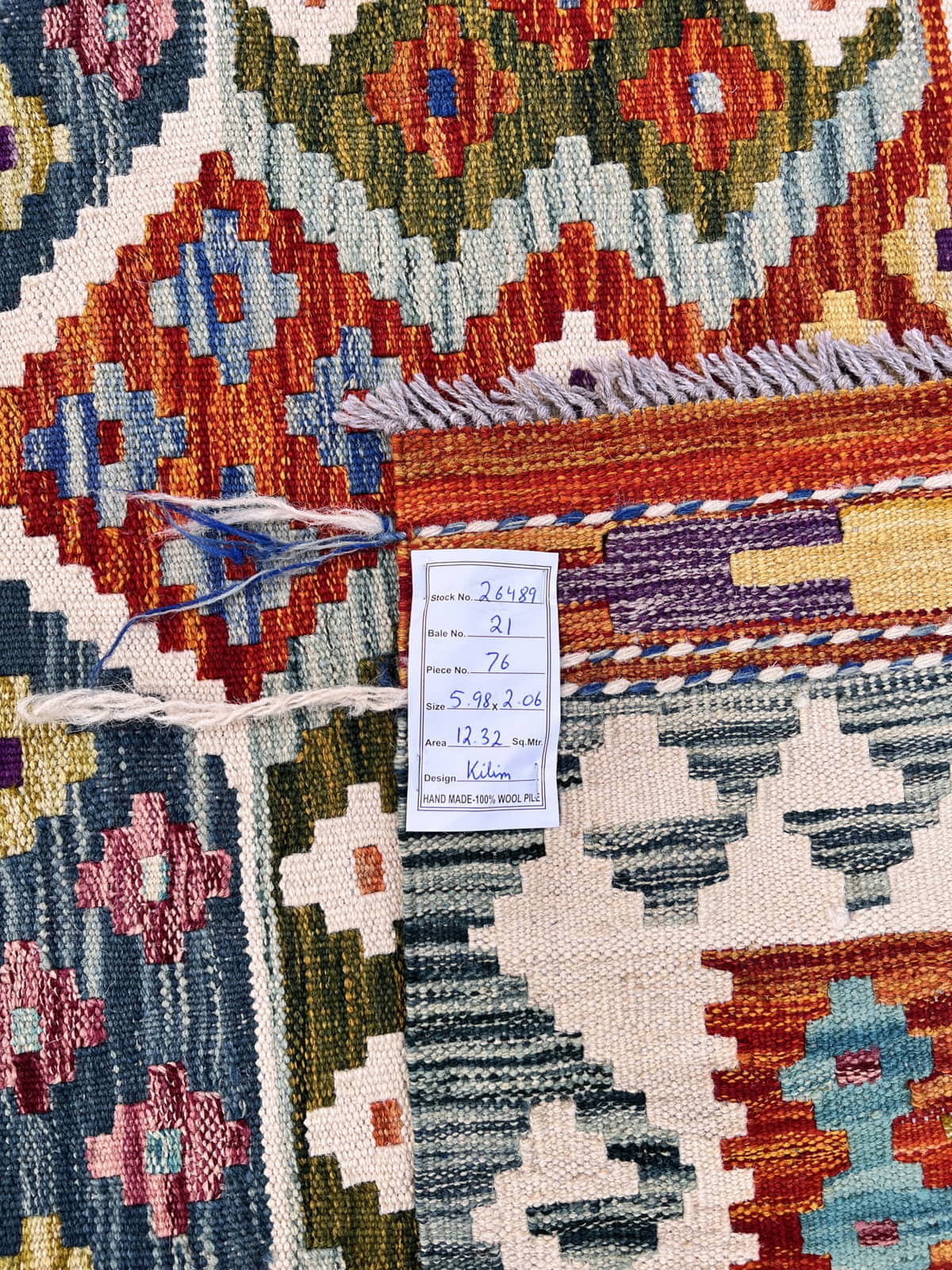 Oversized Galleria Kilim-Rug 598x200cm | Rug# 26489