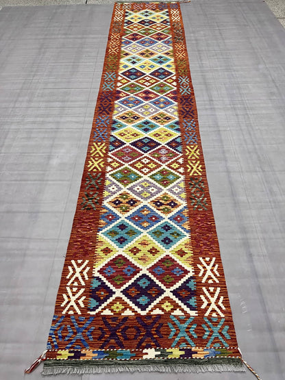 Afghan Kilim Runner 403x82cm