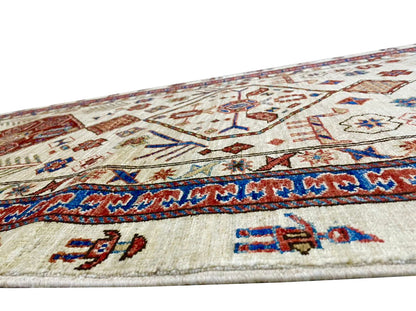 Afghan Turkaman Hall-Runner, 19th century Caucasian design 677x100cm | Rug# 26549