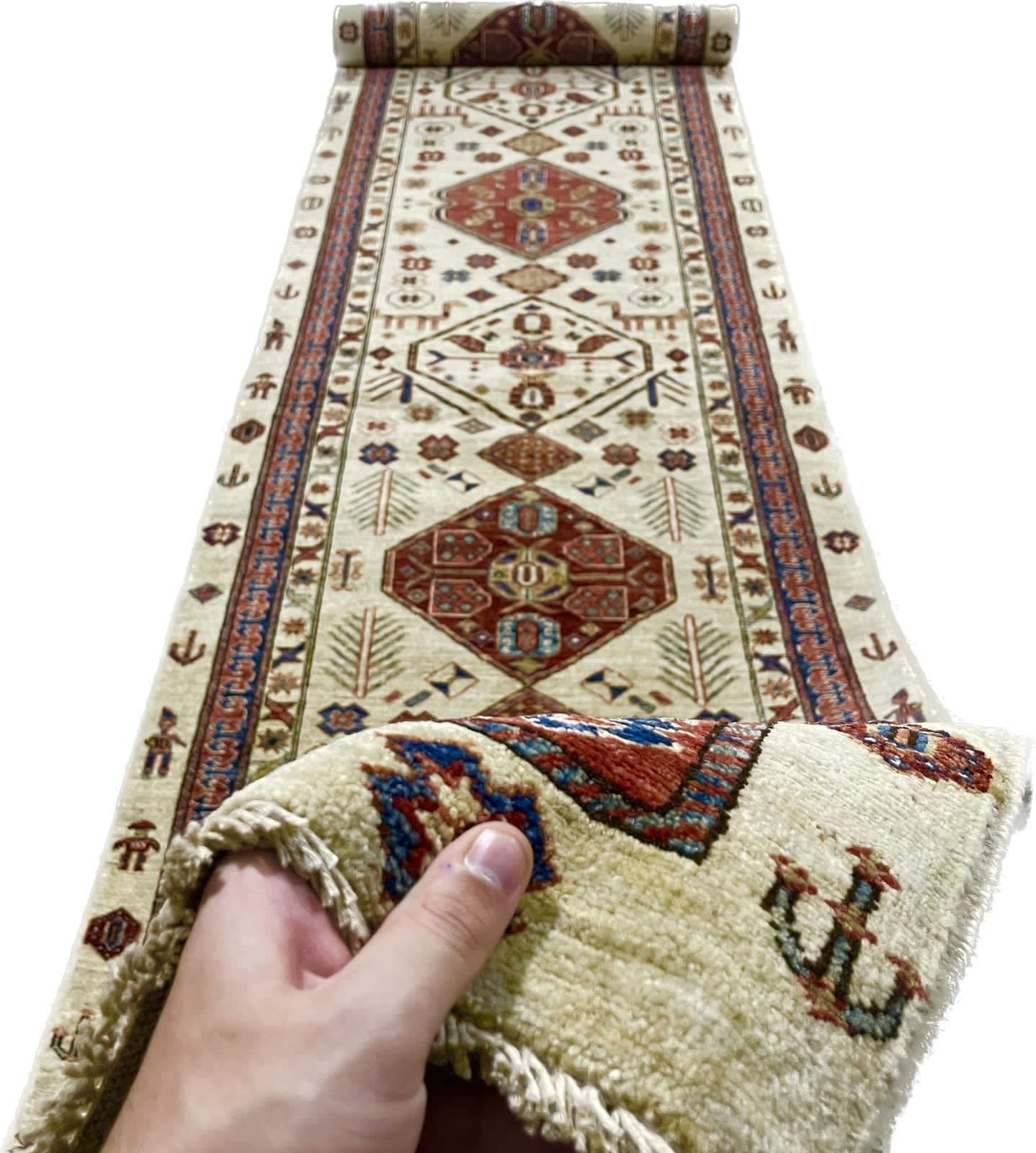 Afghan Turkaman Hallrunner 802x94cm | Rug# 26553