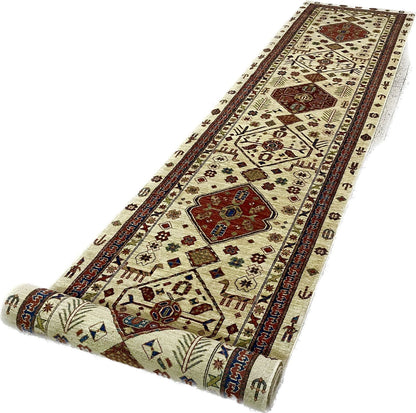 Afghan Turkaman Hallrunner 802x94cm | Rug# 26553