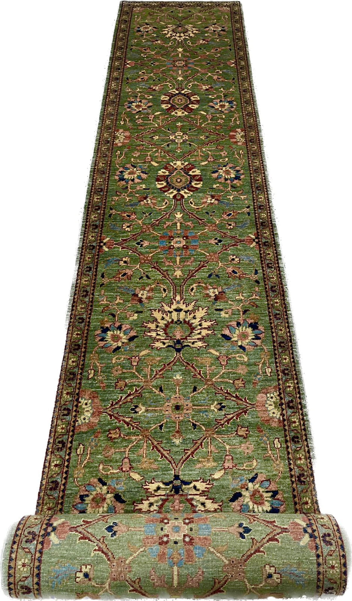 Afghan Turkaman weave, 19th century Sultanabad design Hall-Runner 662x81cm | Rug# 26559