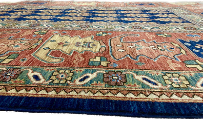 Afghan Turkaman weave, 19th century Caucasian inspired, 269x184cm | Rug# 26568