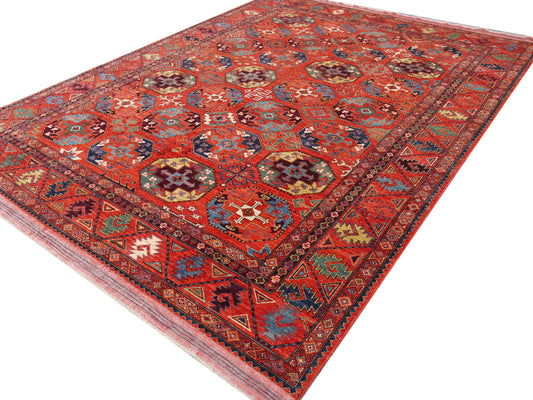 Afghan Turkaman weave, Temirdshin design 356x270cm | Rug# 26591