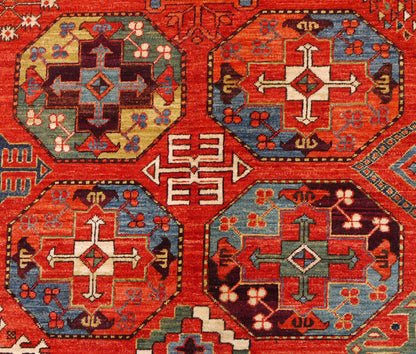 Afghan Turkaman weave, Temirdshin design 356x270cm | Rug# 26591