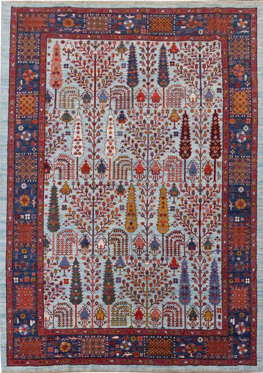 Afghan Turkaman weave, Safavid Garden 270x186cm | Rug# 26596