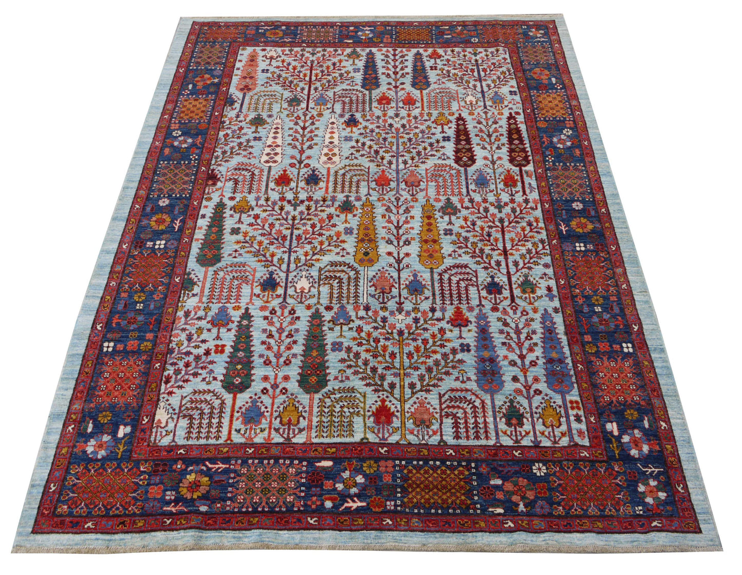 Afghan Turkaman weave, Safavid Garden 270x186cm | Rug# 26596