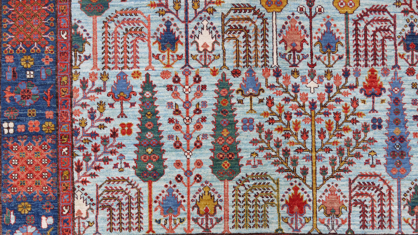 Afghan Turkaman weave, Safavid Garden 270x186cm | Rug# 26596