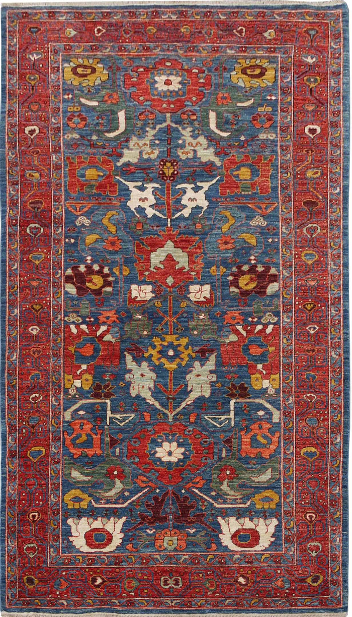 Afghan Turkaman weave, 19th century Azeri design 285x137cm | Rug# 26608