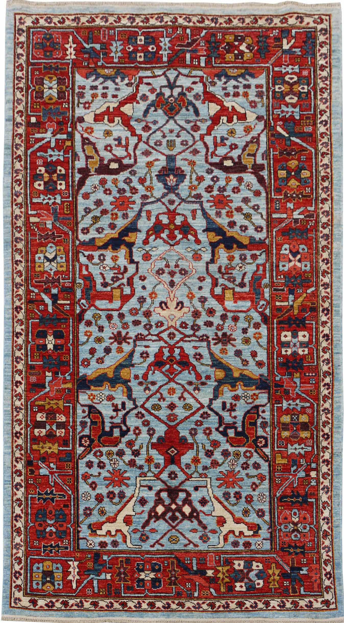 Afghan Turkaman weave, famous Garous-Bijar design 233x120cm | Rug# 26610