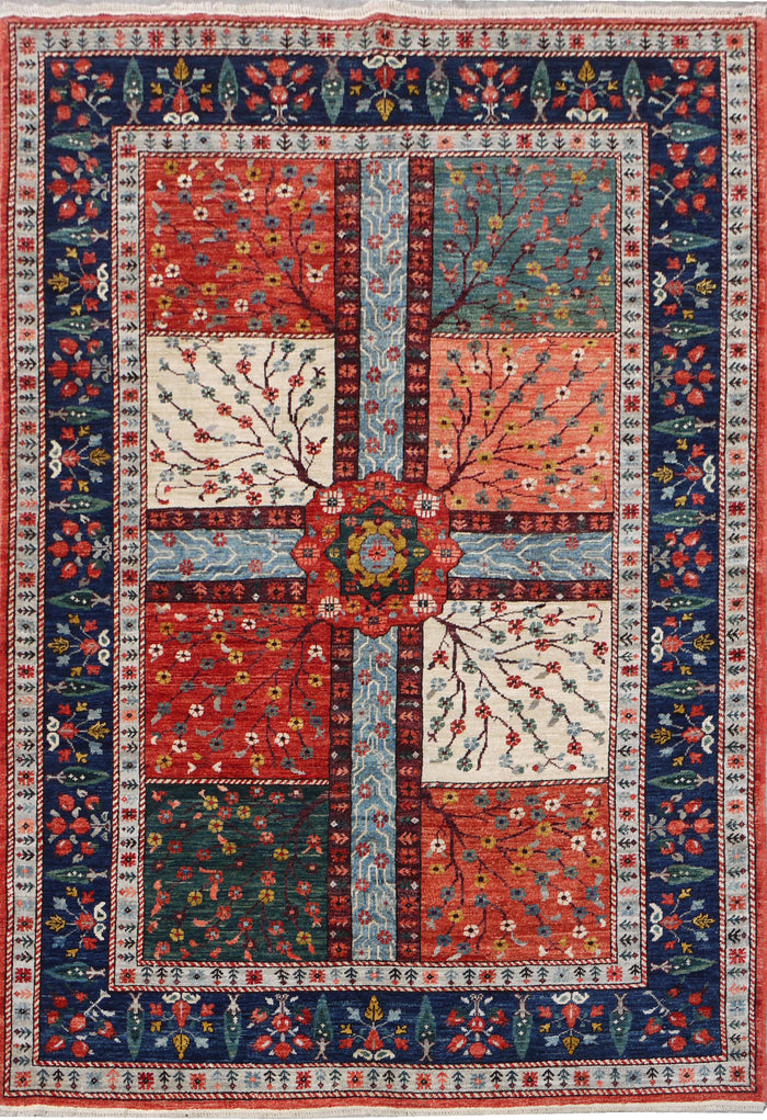 Safavid Char-Bagh Garden Design Rug  227×157cm | Rug# 26615