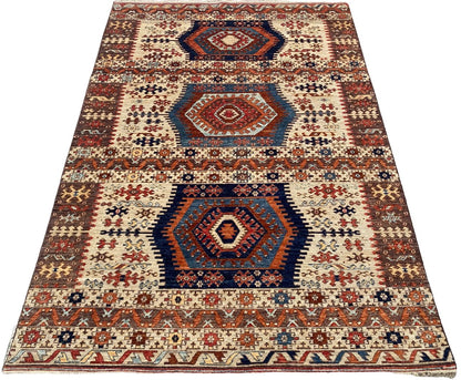 Afghan Turkaman weave, Anatolian design 267x187cm | Rug# 26648