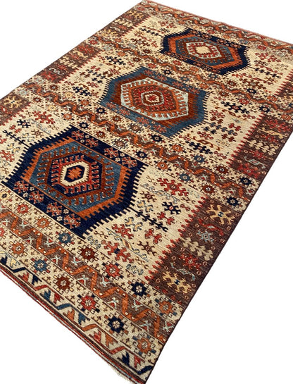 Afghan Turkaman weave, Anatolian design 267x187cm | Rug# 26648