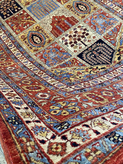 Afghan Turkaman weave, 18th century Tabriz Garden design 273x175cm | Rug# 26649