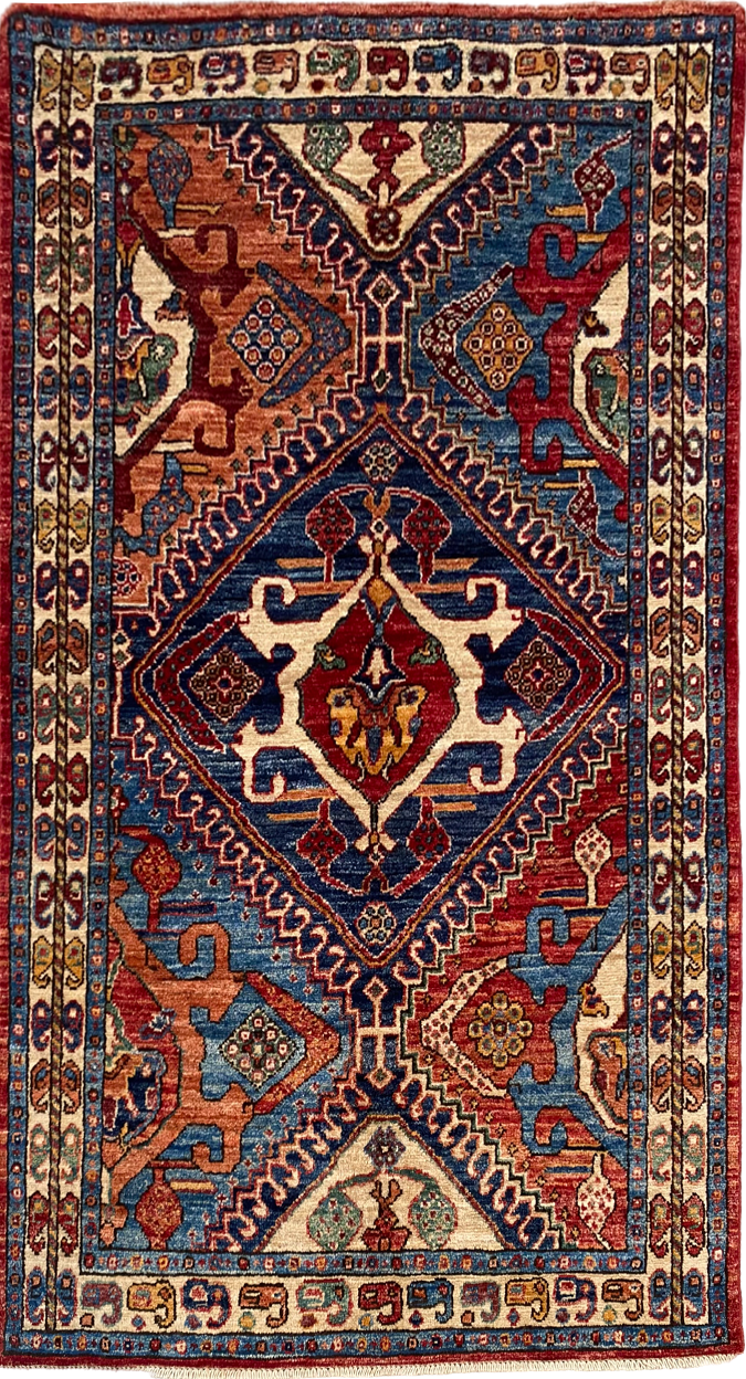 Afghan Turkaman weave 146x89cm | Rug# 26658