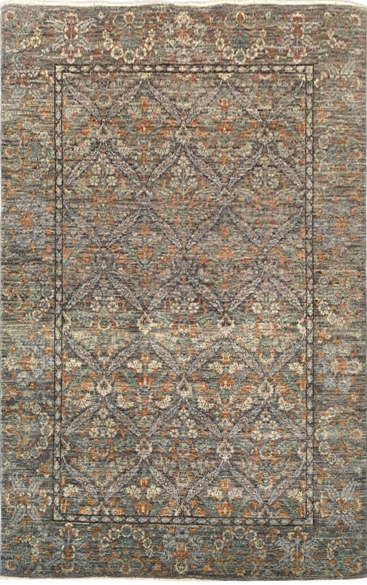 16th century Safavid inspired, Classic design rug, 278x181cm | Rug# 26795