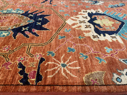 Afghan Turkaman weave in rare Safavid guls design 573x73cm | 26799