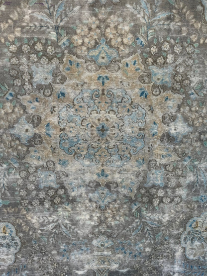 Distressed vintage transitional-Kerman 402x295cm | Rug# 26870