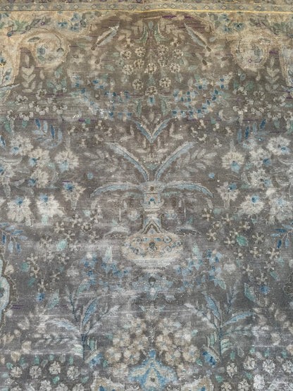 Distressed vintage transitional-Kerman 402x295cm | Rug# 26870