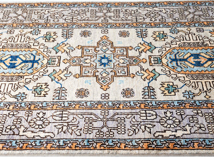 Afghan 19th-century Caucasian design 408x84cm | Rug# 26896