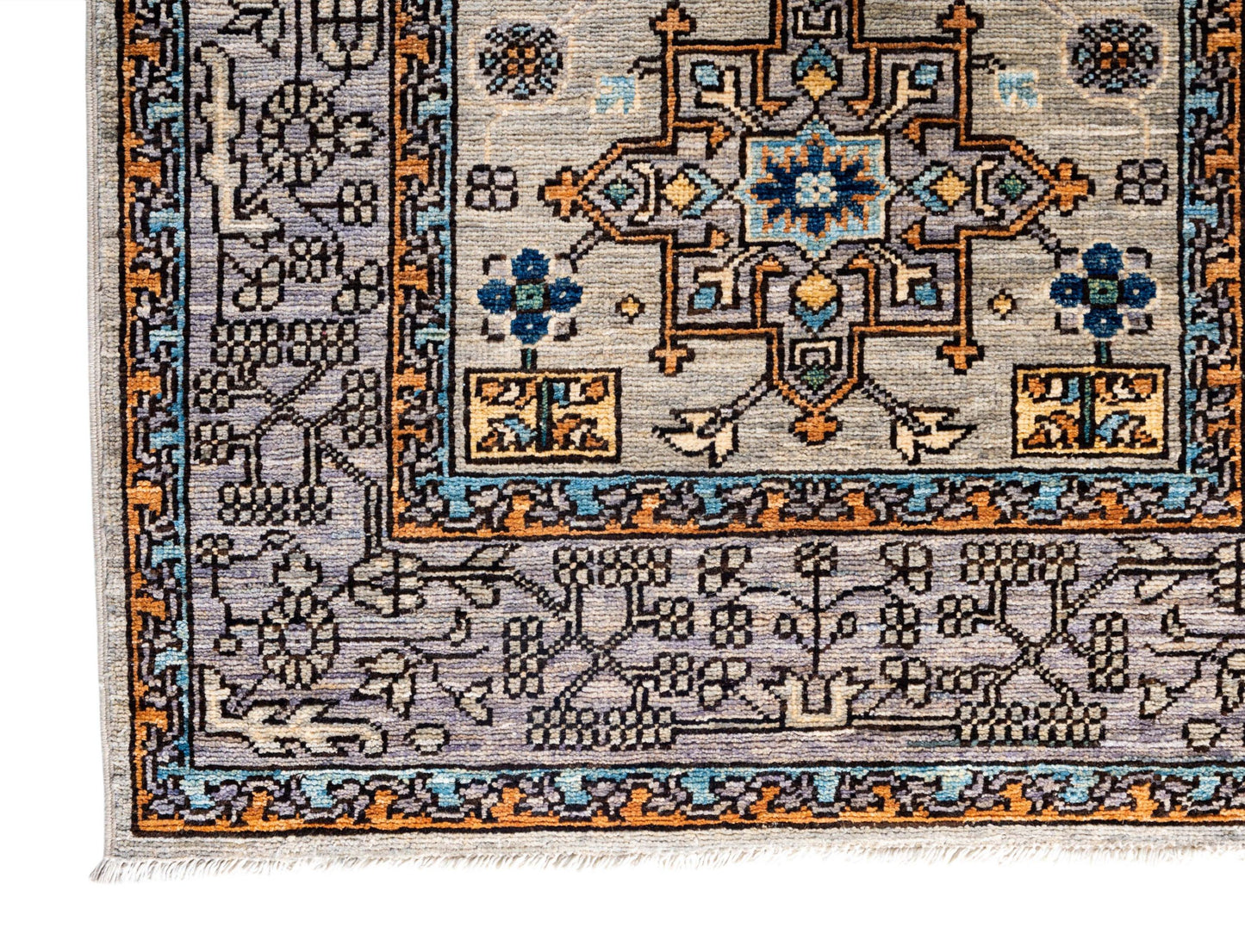 Afghan 19th-century Caucasian design 408x84cm | Rug# 26896