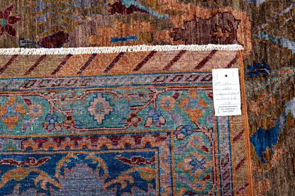 Afghan Turkaman weave in 16th-century Garous-Bijar design 300x246cm | Rug# 26903